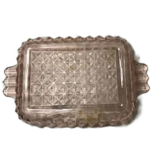 Vintage Anchor Hocking Pink Depression Glass Dish Ribbed - Picture 1 of 6